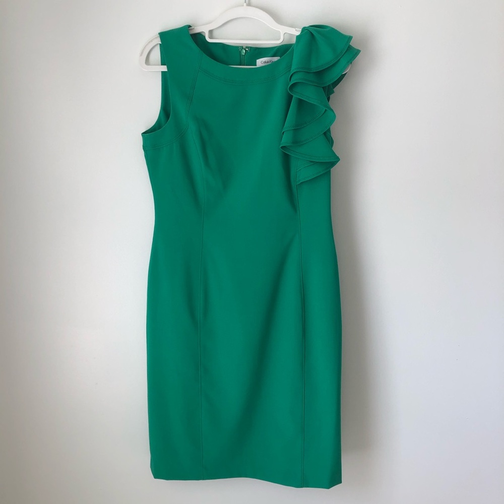 Calvin Klein green dress